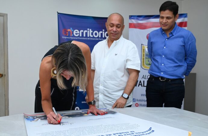 Alcaldía de Valledupar y ENTerritorio firmaron convenio para estructuración de la avenida Santo Eccehomo