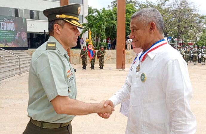 Policía Metropolitana de Valledupar acompañó la celebración del Día del Veterano